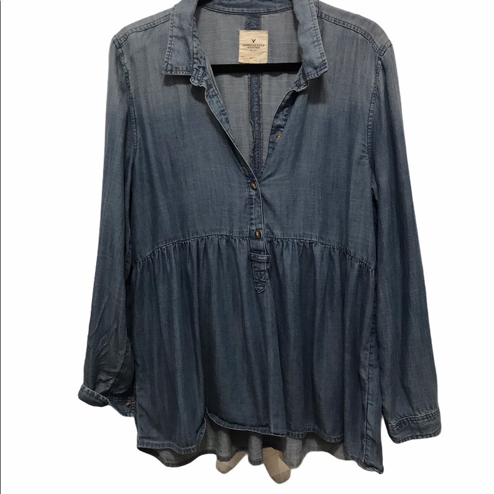 Long sleeve women’s jean shirt